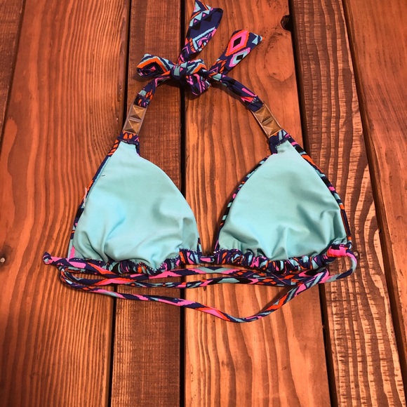 Xhilaration size small bikini top multi colored - Picture 6 of 6